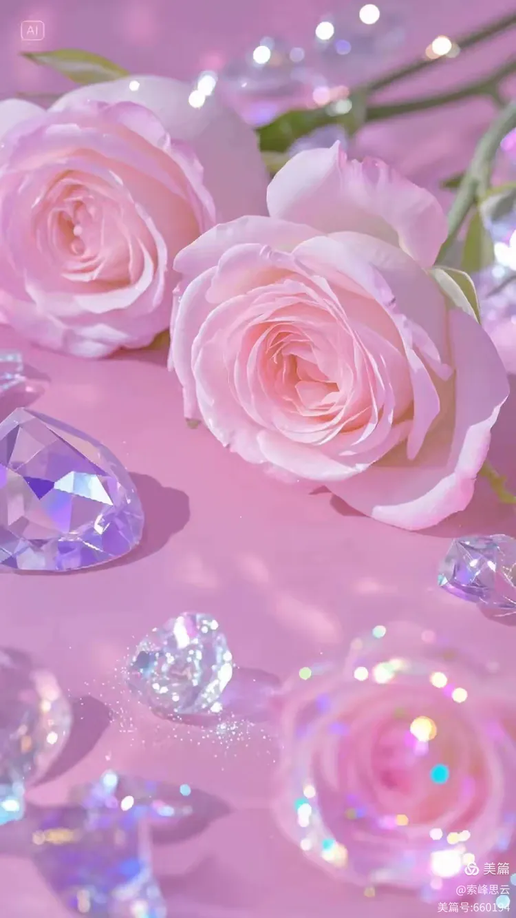 粉色艳丽的玫瑰